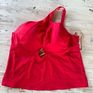 Lane Bryant 6th Lane red bikini Balconette one shoulder 44DD